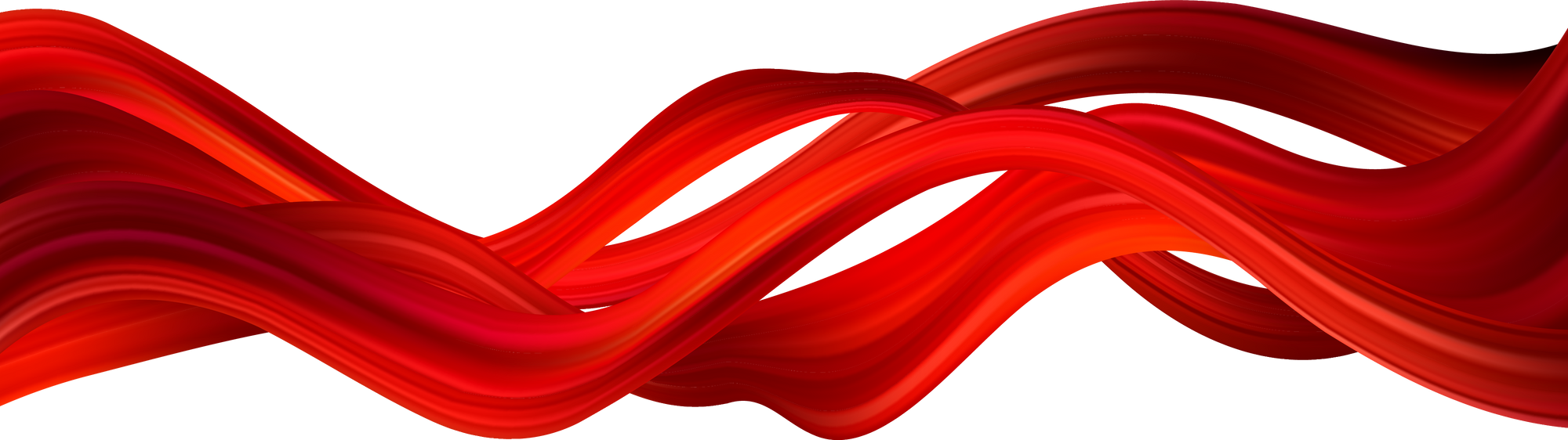 Red Waves Illustration